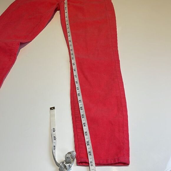 J. Crew Factory Toothpick Skinny Corduroy Pants Size 24 Hot Pink - Picture 9 of 9